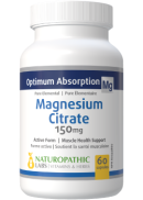 Naturopathic Labs Magnesium Citrate 150mg - 60 Caps