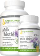 Naturopathic Labs Milk Thistle (Organic) 250mg 80% Silymarin - 240 + 60 V-Caps FREE