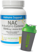 Naturopathic Labs NAC (N-Acetyl-Cysteine) 600mg - 90 Caps + BONUS