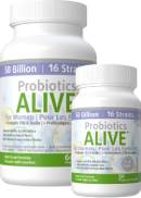 Naturopathic Labs Probiotics Alive For Women 50 Billion (Plus FOS Prebiotic) - 60 + 30 V-Caps FREE