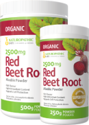 Naturopathic Labs Red Beet Root Powder 2500mg (Organic) - 500 + 250g FREE