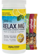 Naturopathic Labs Relax MG Magnesium Powder (Lemon) 300mg - 250g + BONUS