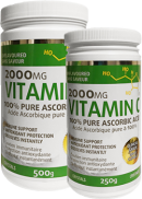 Naturopathic Labs Vitamin C 100% Pure (Ascorbic Acid) - 500 + 250g Crystals FREE