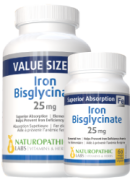 Naturopathic Labs Iron Bisglycinate 25mg - 240 Caps + BONUS