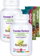New Roots Prostate Perform - 90 + 90 Softgels (2 For Deal) + BONUS