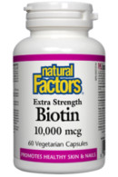Natural Factors Extra Strength Biotin 10,000mcg - 60 V-Caps