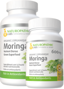 Naturopathic Labs Moringa 600mg (Organic) - 240 + 60 V-Caps Free