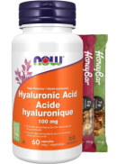 Now Hyaluronic Acid 100mg - 60 V-Caps + BONUS