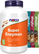 Now Super Enzymes - 180 Tabs + BONUS
