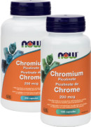 Now Chromium Picolinate 200mcg - 250 + 100 Caps FREE