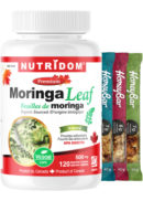 Nutridom Moringa Leaf 500mg (Organic) - 120 V-Caps + BONUS
