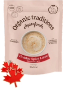Organic Traditions Holiday Spice Latte - 150g + BONUS