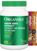 Organika Grape Seed Extract 100mg - 120 Caps + BONUS