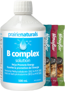Prairie Naturals B-Complex Solution - 500ml + BONUS