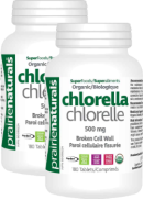 Prairie Naturals Organic Chlorella Broken Cell Wall - 180 + 180 Tabs FREE