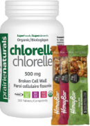 Prairie Naturals Organic Chlorella Broken Cell Wall - 360 Tabs + BONUS