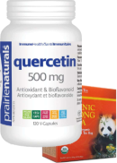 Prairie Naturals Quercetin 500mg - 120 V-Caps + BONUS