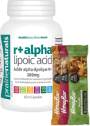 Prairie Naturals R+ Alpha Lipoic Acid 200mg - 60 Caps + BONUS