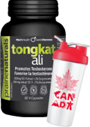 Prairie Naturals Tongkat Ali - 60 V-Caps + BONUS
