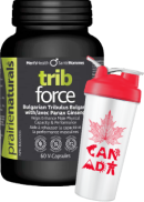 Prairie Naturals Trib-Force 500mg - 60 Caps + BONUS