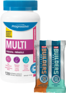 Progressive Nutritionals Progressive Multivitamins Prenatal Formula - 120 V-Caps + BONUS
