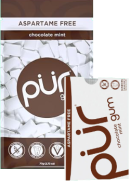 Pur Gum (Chocolate Mint Aspartame Free) - 77g + 9 Pieces FREE