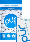 Pur Gum (Peppermint Aspartame Free) - 77g + 9 Pieces FREE