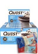 Quest Nutrition Low Carb Protein Bar (Cookies & Cream) - 12 Bars + BONUS