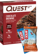 Quest Nutrition Low Carb Protein Bar (Chocolate Brownie) - 12 Bars + BONUS
