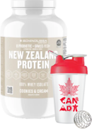 Schinoussa Probiotic New Zealand Protein Whey Isolate (Cookies & Cream) - 910g + BONUS