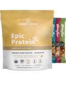Sprout Living Epic Protein (Vanilla Lucuma, Organic) - 2,268g + BONUS