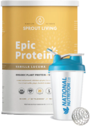 Sprout Living Epic Protein (Vanilla Lucuma, Organic) - 907g + BONUS