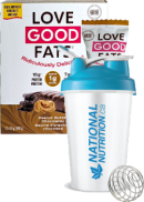 Love Good Fats (Peanut Butter Chocolatey) - 12 x 39g Bars + BONUS - Love Good Fats