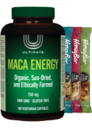 Brad King's Ultimate Maca Energy 750mg - 180 V-Caps + BONUS