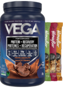 Vega Performance Protein + Recovery (Creamy Chocolate) - 837g + BONUS