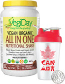 VegiDay Vegan Organic All In One Nutritional Shake (Decadent Chocolate) - 860g