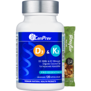D3 & K2 (Organic Coconut Oil) - 120 Softgels + BONUS
