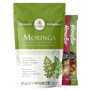 Organic Moringa Leaf Powder - 227g + BONUS