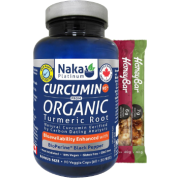Organic Curcumin 95% + Bioperine - 90 Caps + BONUS