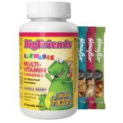 Big Friends Chewable Multi-Vitamin & Minerals (Jungle Berry) - 60 Chew Tabs + BONUS