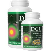DGL (Deglycyrrhizinated Licorice Root) - 180 + 90 Chew Tabs FREE