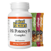 Hi Potency B-Complex 50mg - 90 Caps + BONUS