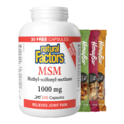 MSM 1,000mg - 240 Caps + BONUS