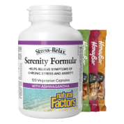 Stress-Relax Serenity Formula - 120 V-Caps + BONUS