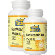 SunVitamin D3 2,500iu - 180 + 90 Softgels 
