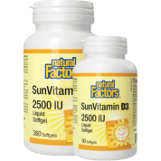 SunVitamin D3 2,500iu - 360 + 90 Softgels FREE