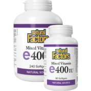 Vitamin E 400iu Mixed Tocopherols - 240 Softgels + BONUS