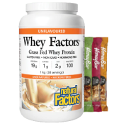 Whey Factors Protein (Unflavoured) - 1kg + BONUS