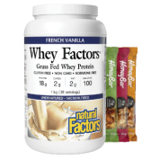 Whey Factors Protein (Vanilla) - 1kg + BONUS