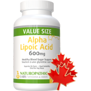 Alpha Lipoic Acid (Superior DL Form) 600mg - 240 V-Caps + BONUS